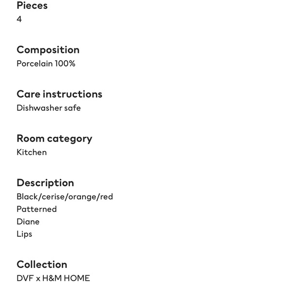 DVF x H&M Espresso Cups - Picture 9 of 10